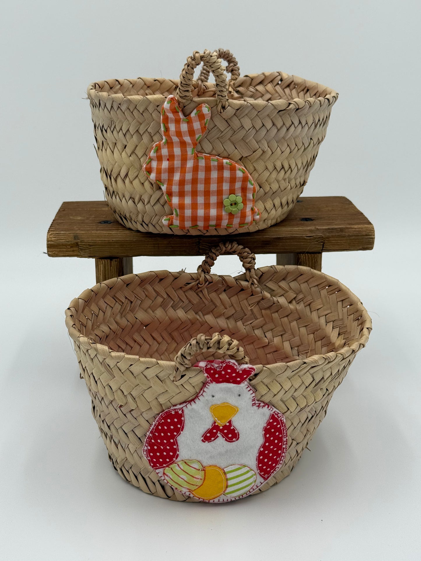 CAPACITOS DE RAFIA DECORADOS - EDICIÓN PASCUA