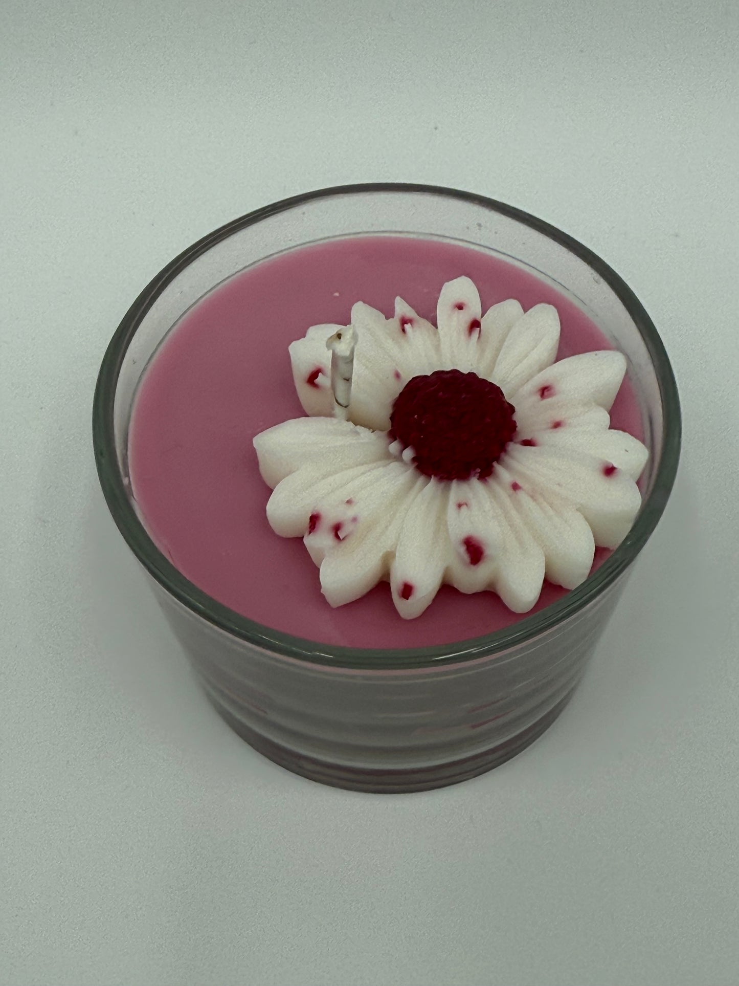 VELA AROMÁTICA DE SOJA CON MARGARITA BLANCA
