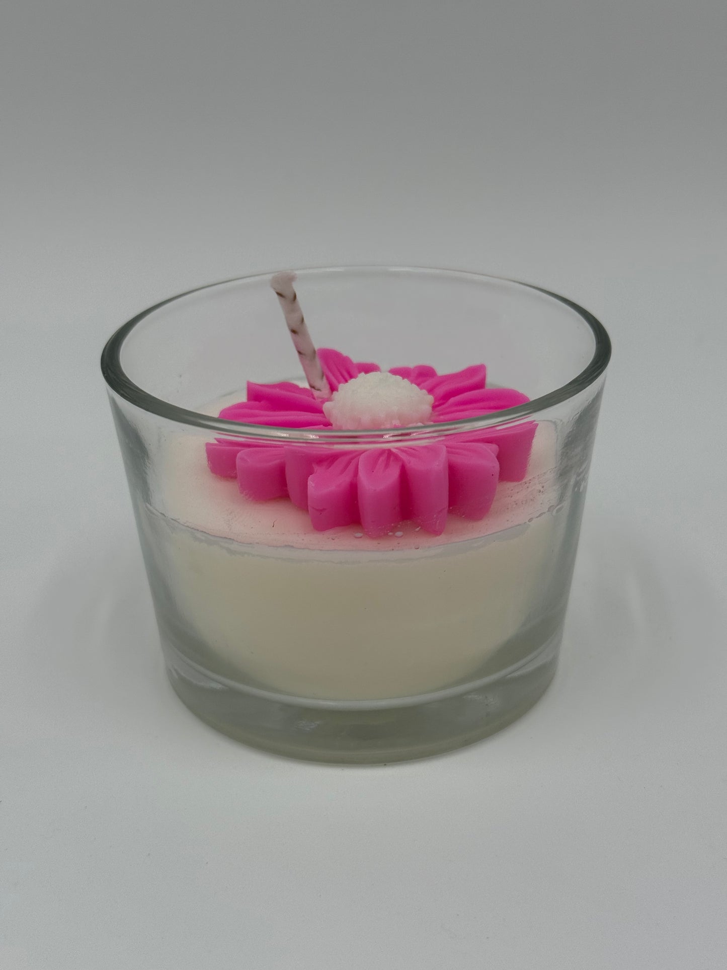 VELA DE SOJA CON MARGARITA ROSA