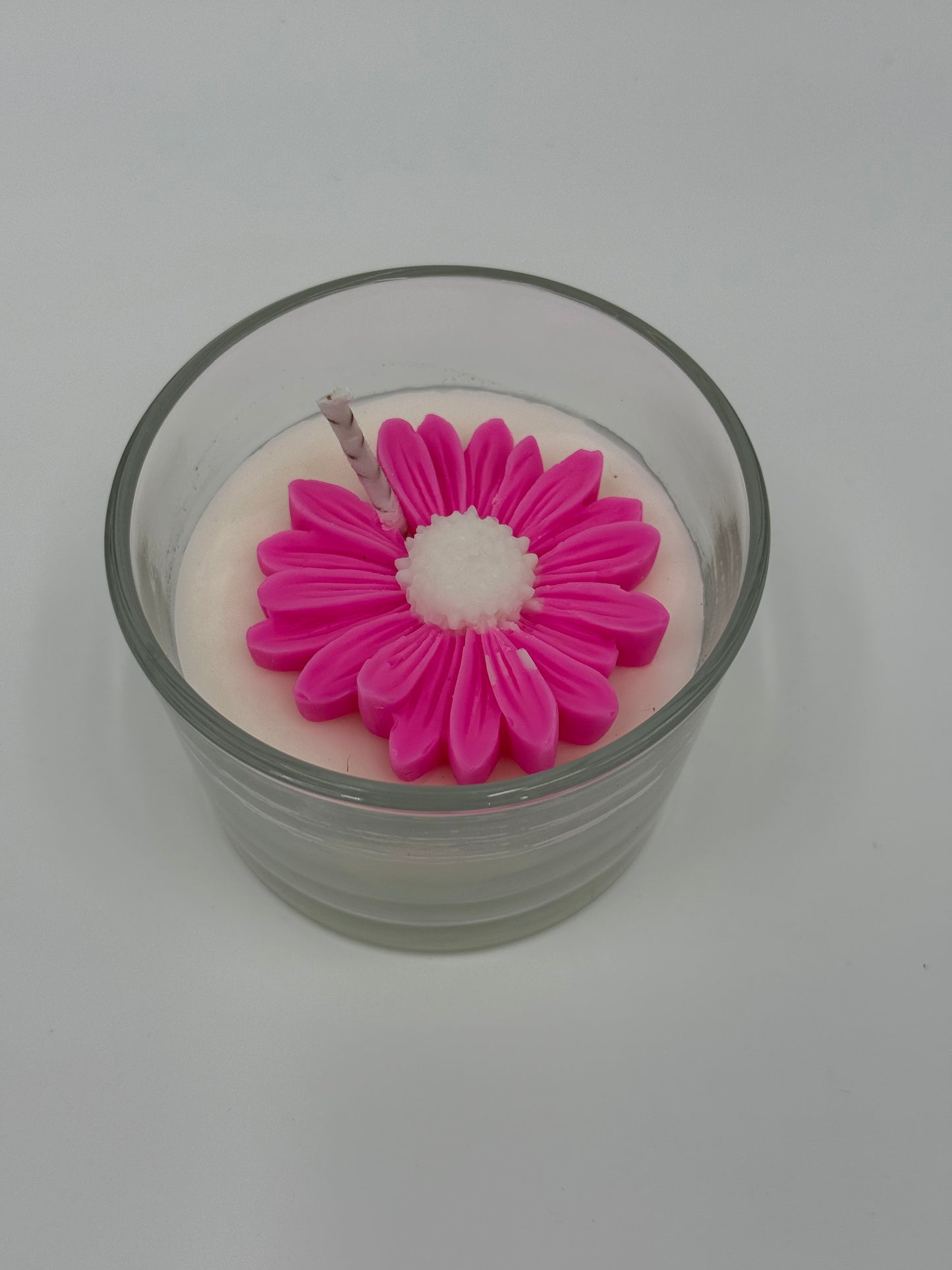 VELA DE SOJA CON MARGARITA ROSA