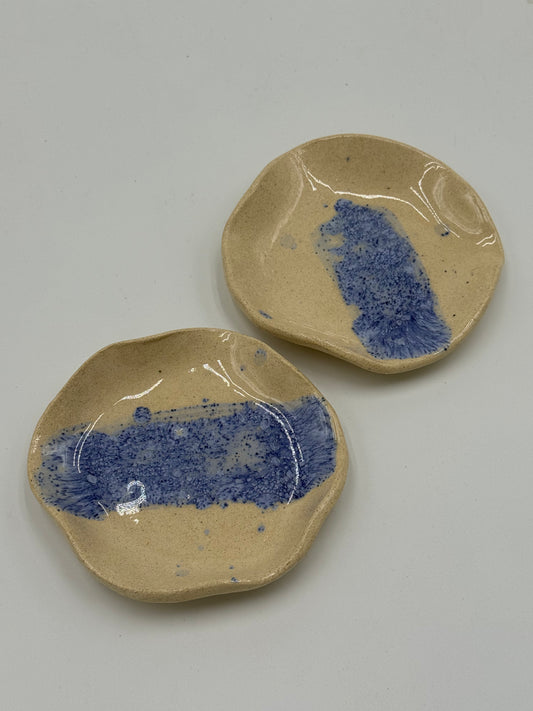 SET DE 2 PLATOS PEQUEÑOS CERÁMICA